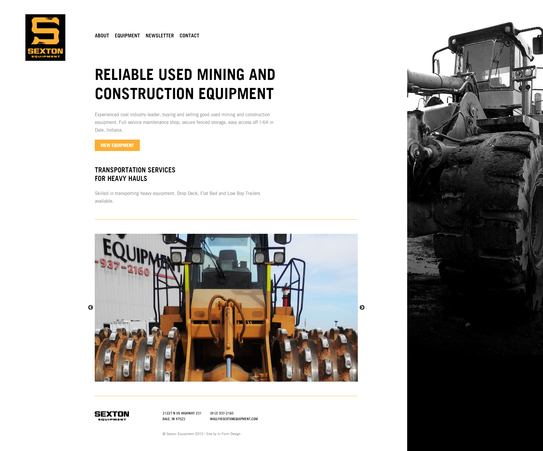 Sexton Equipment Homepage